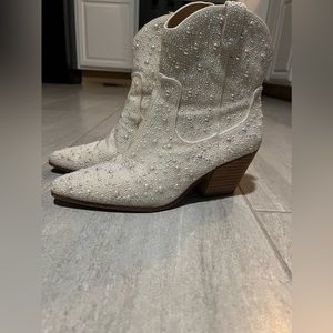 Betsy Johnson rhinestone booties